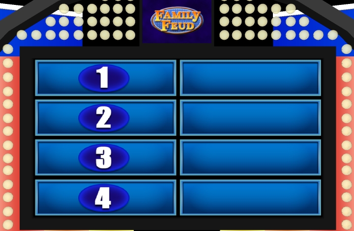 set up a game of family feud